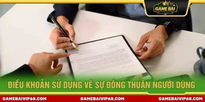Điều khoản sử dụng về sự đồng thuận người dùng