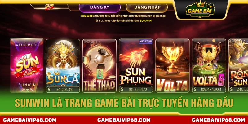 Cổng game SUNWIN là trang game bài trực tuyến hàng đầu tại Việt Nam